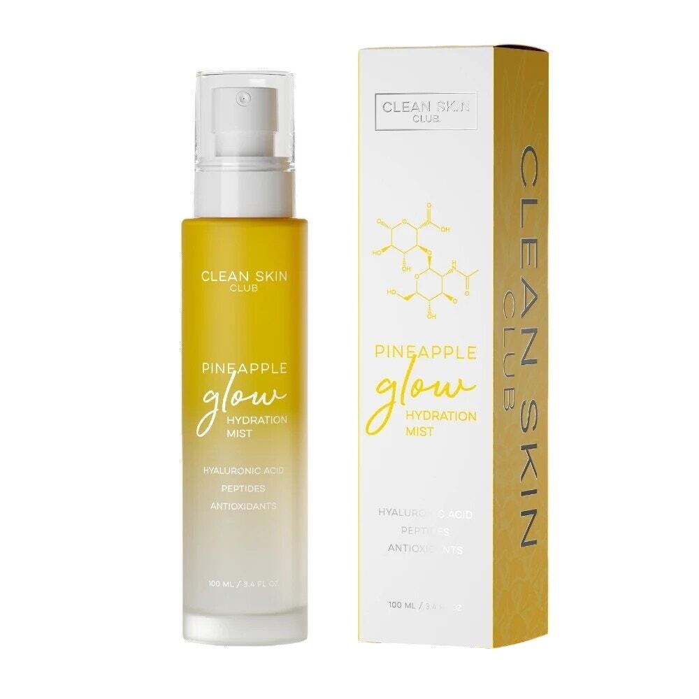 Clean Skin Club Pineapple Glow Hydration Mist 3.4 oz Hyaluronic Acid Peptides